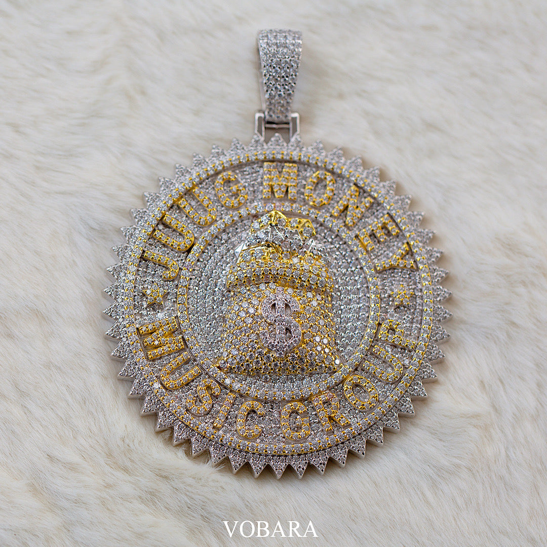 Custom Engraved Monogram Diamond Pendant : WB2028 : Arden Jewelers